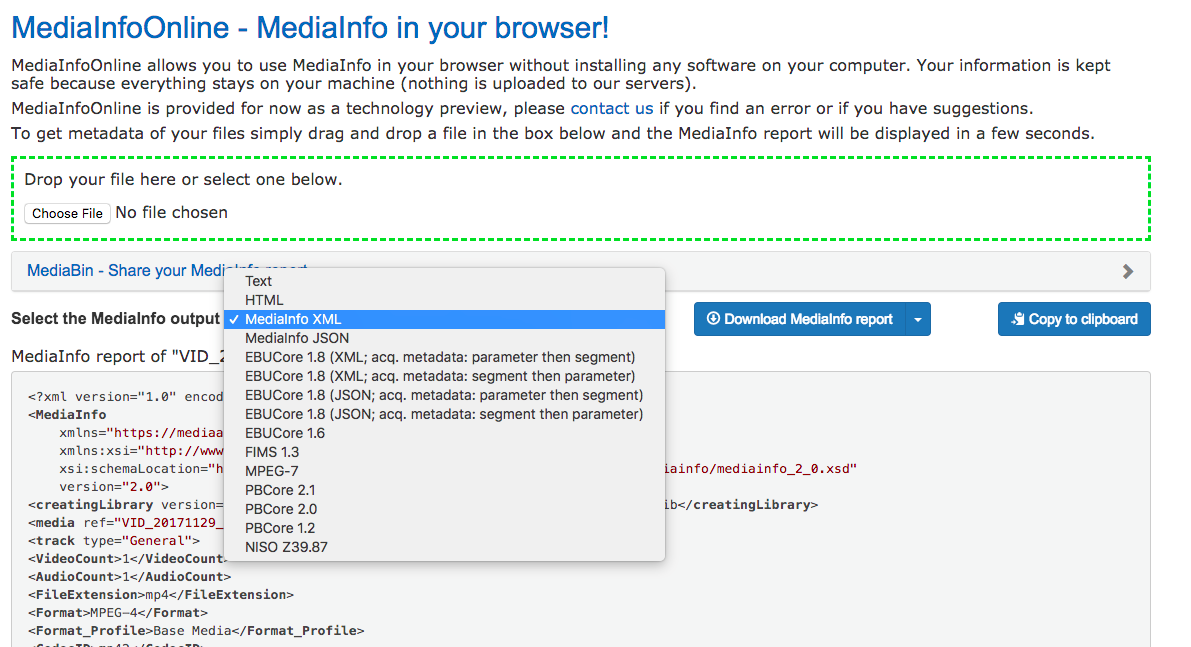 using mediainfo only on videos using mediainfo only on videos