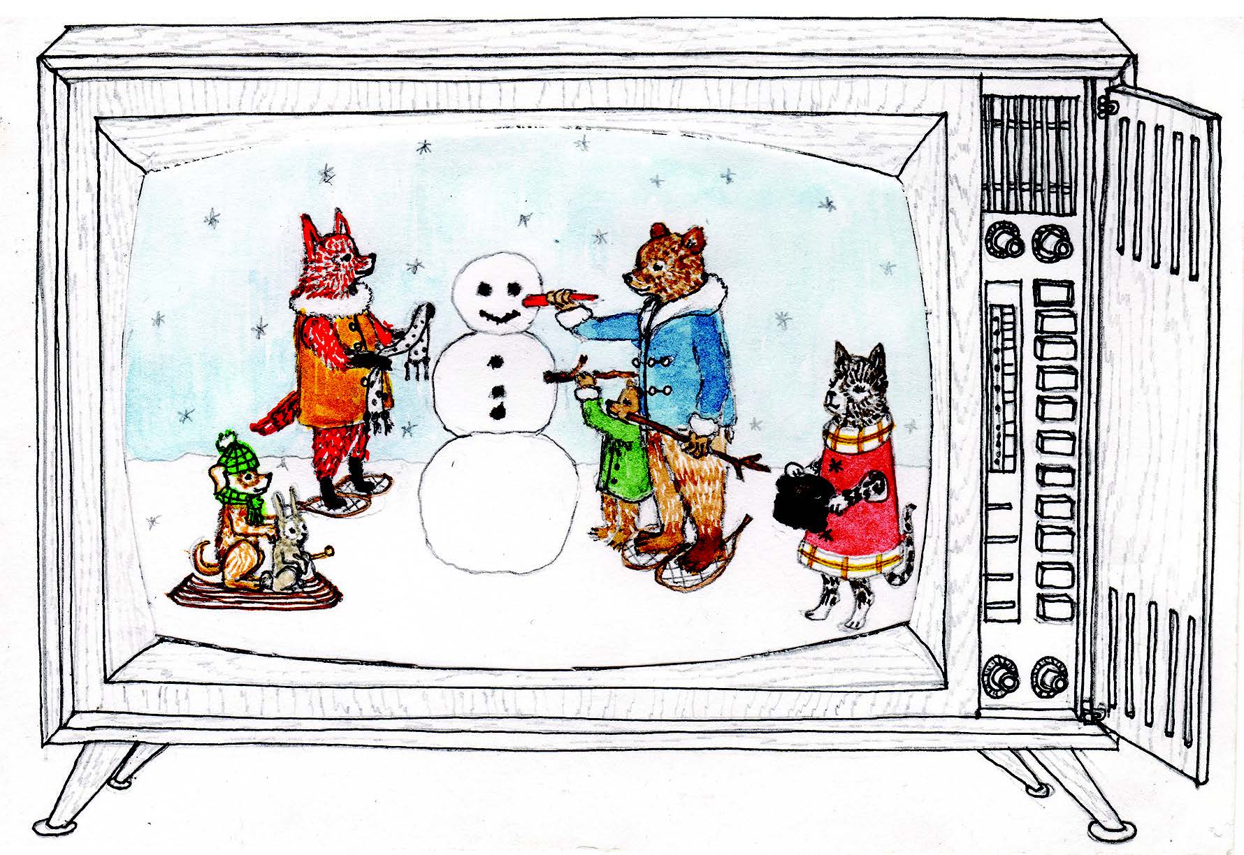 2019 Holiday Card Snow Scene